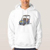 Golfkar Fun Sport Voertuig Hoodie (Voorkant)
