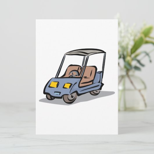 Golfkar Fun Sport Voertuig Kaart (Staand voorkant)