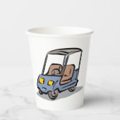 Golfkar Fun Sport Voertuig Papieren Bekers (Voorkant)