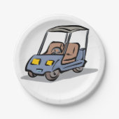 Golfkar Fun Sport Voertuig Papieren Bordje (Voorkant)