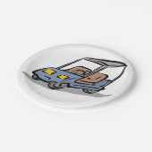 Golfkar Fun Sport Voertuig Papieren Bordje (Gekanteld)