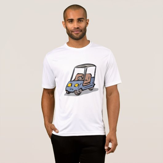 Golfkar Fun Sport Voertuig T-shirt (Voorkant volledig)