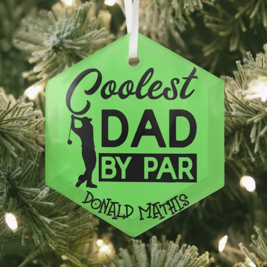Golfkar Glazen Ornament - Gepersonaliseerde Grafis (Insitu)