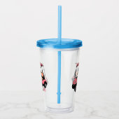 Golfkar / golfbuggy cartoon illustratie acryl drinkbeker (Rechts)