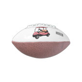 Golfkar / golfbuggy cartoon illustratie american football (Gedraaid 90)