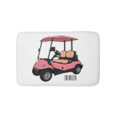 Golfkar / golfbuggy cartoon illustratie badmat (Voorkant)