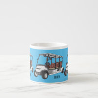 Golfkar / golfbuggy cartoon illustratie