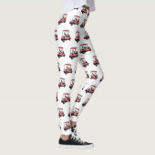 Golfkar / golfbuggy cartoon illustratie leggings (Rechts)