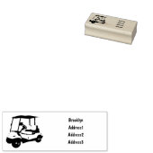 Golfkar / golfbuggy cartoon illustratie rubberstempel (Gestempeld)