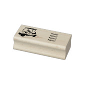 Golfkar / golfbuggy cartoon illustratie rubberstempel (Stempel)