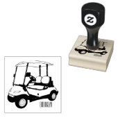 Golfkar / golfbuggy cartoon illustratie rubberstempel (Gestempeld)