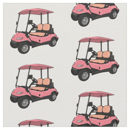 Golfkar / golfbuggy cartoon illustratie stof (Close Up)