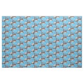 Golfkar / golfbuggy cartoon illustratie stof (Fat Quarter)