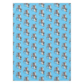 Golfkar / golfbuggy cartoon illustratie tafelkleed (Voorkant)