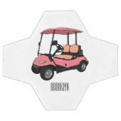 Golfkar / golfbuggy cartoon illustratie voetbal (Enkel)