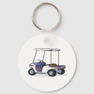 golfkar grafisch ontwerp sleutelhanger