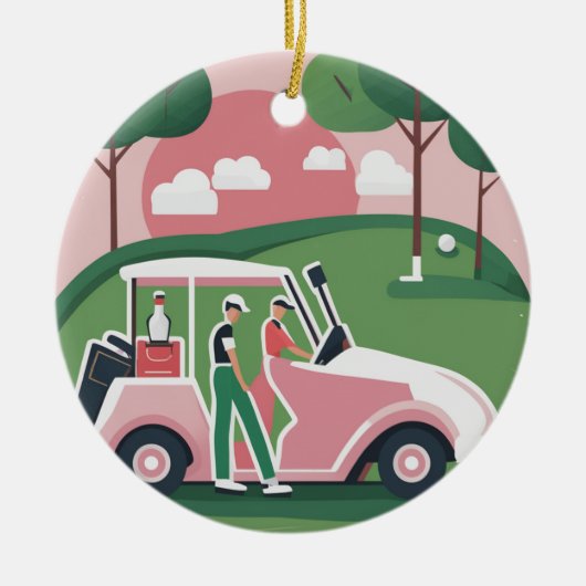 Golfkar Grafisch Ornament | Gratis personalisatie (Voorkant)