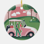 Golfkar Grafisch Ornament | Gratis personalisatie (Achterkant)