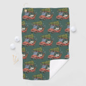 Golfkar Kerstboom Golf Liefhebber Cadeau Golfhanddoek (Insitu)