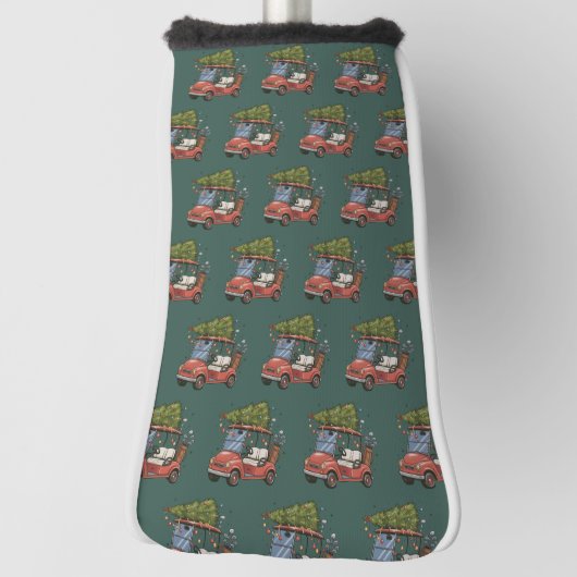 Golfkar Kerstboom Golf Liefhebber Cadeau Golfheadcover (Draai 90)