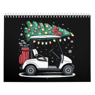 Golfkar Kerstboom Lichtjes Kerst Sport Golfer Kalender