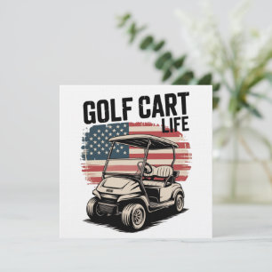 Golfkar Leven Echtgenoot Golfen Golfer Liefhebber Kaart
