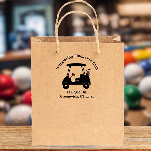 Golfkar Logo clubnaam Rubberstempel