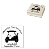 Golfkar Logo clubnaam Rubberstempel (Gestempeld)