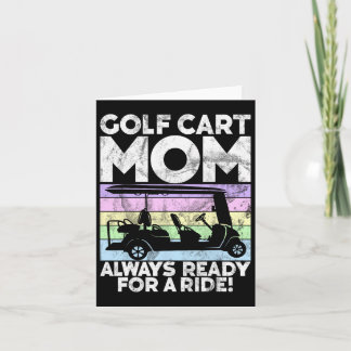 Golfkar mama altijd klaar voor een ritje! Golfmoed Kaart