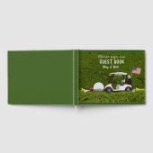 golfkar met vlag van Amerika Gastenboek (Volledig)