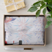 Golfkar met vlag van Amerika voor 4 juli Tissuepapier (Geschenk)