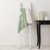 Golfkar Monogram Beginletters Sport Groen Sherpa Deken (In situ)