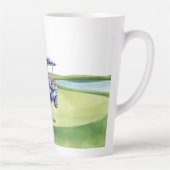 Golfkar op golfbaan putting green latte mok (Rechts)