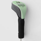 Golfkar - Op maat gemaakte naam van golfer Golfheadcover (Schuin)