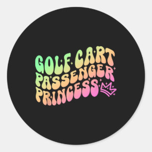 Golfkar Penger Princess Sport Kleding Ronde Sticker