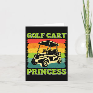 Golfkar Princess Golf Sport Speler Lover Golfer Kaart