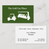 Golfkar Services En Verkoop Visitekaartje (Voorkant / Achterkant)