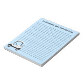 Golfkar spelen met bier en hotdog notitieblok (Linkerzijde)