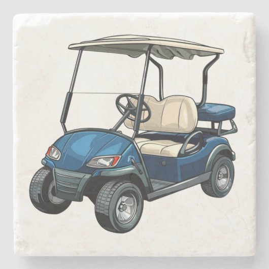 Golfkar Stone Onderzetter (Voorkant)