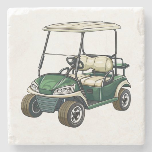 Golfkar Stone Onderzetter (Voorkant)