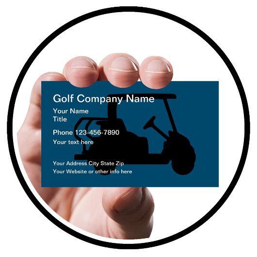 Golfkar Thema Modern Visitekaartje