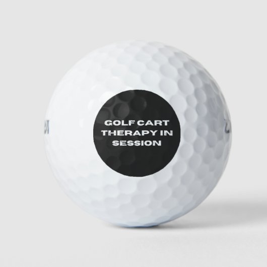 Golfkar therapie in sessie Grappig Golf Golfballen (Voorkant)