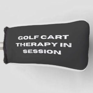 Golfkar therapie in sessie Grappig Golf Golfheadcover
