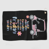 Golfkar voor golfer die elke dag golfen golfhanddoek (Horizontaal)