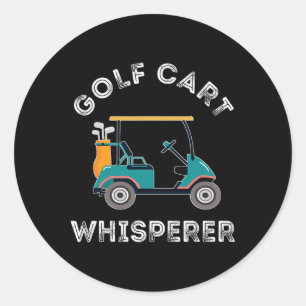 Golfkar Whisperer Golfbaan Lover Golfkar Dr. Ronde Sticker