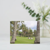 Golfkarren in Poipu Bay, Kauai, Hawaï Briefkaart (Staand voorkant)