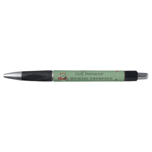 Golfkarren Moderne Golfer Golf Instructor Pen (Voorkant)