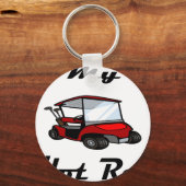 golfkarretje2 sleutelhanger (Voorkant)