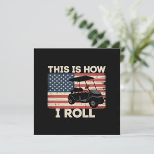 Golfkarretje bestuurder Dit is hoe ik rol Amerikaa Kaart