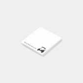 Golfkarretje blijf op koers, blijf op par post-it® notes (Schuin)